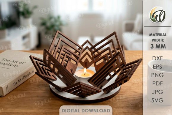 3D Candle Holder Laser Cut: Elevate Your Decor