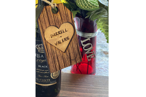 Carved Heart Gift Tag SVG Laser File