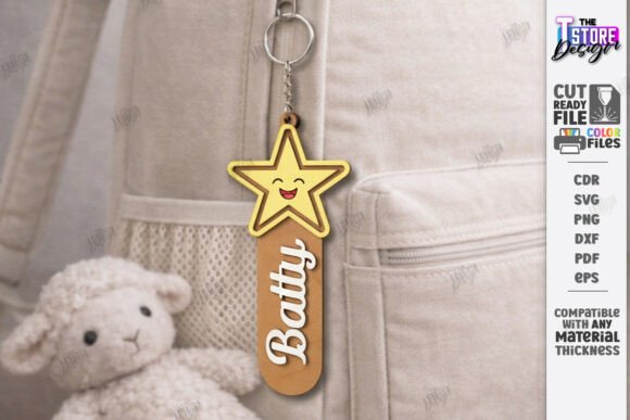 Creative Laser Cut Designs for Kids: Backpack Tags & Name Labels