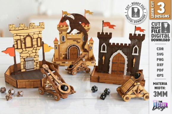 Dice Catapult: The Ultimate Laser Cut RPG SVG Bundle