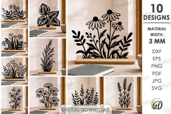 Elevate Your Projects with Laser Cut Flower Stand Decor