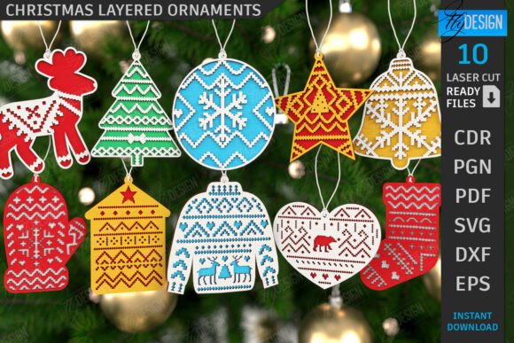 Festive Laser Cut Christmas Ornaments for Your Holiday Projects
