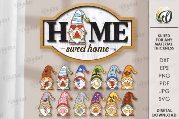 Interchangeable Home Signs Laser Cut Design