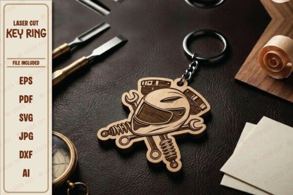 Precision Laser-Cut Keychain Design for Every Craft