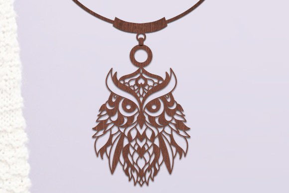 Wooden Owl Necklace Laser Cut Svg: A Creative Crafting Template